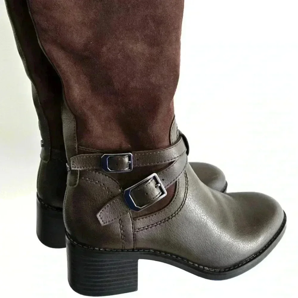 Franco Sarto Suede Leather Brown Boot